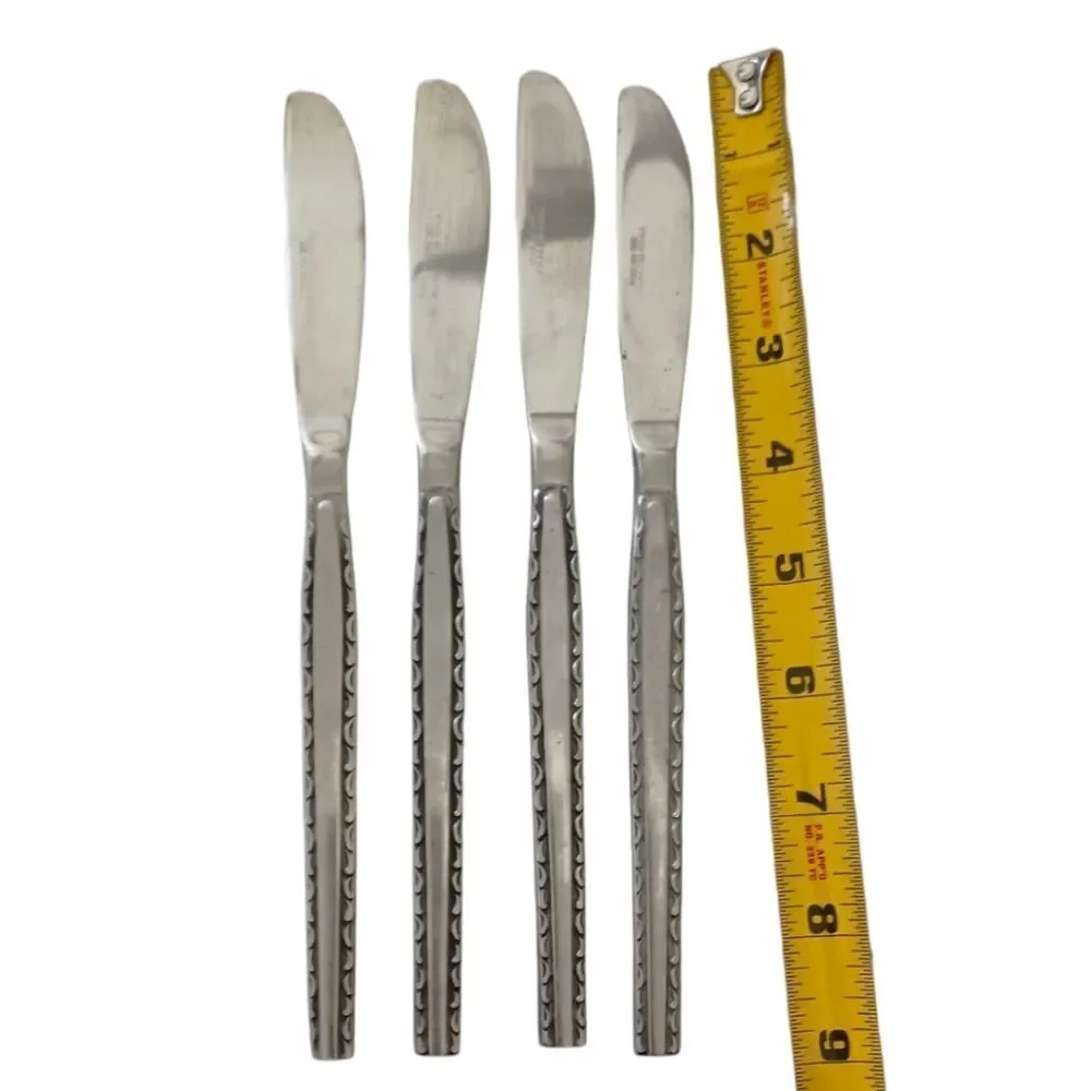 4 Rogers‎ Regina Ensenada Knife Set Knives Flatware Stainless Steel Korea MCM
